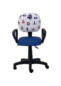 Resim Depolife Ofis Büro Için Tekerlekli Sekreter Şef Çalışma Sandalyesi Döner 