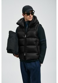 Resim Lufian Moses Kaz Tüyü Erkek Yelek 112130030 Siyah 