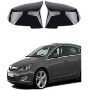 Resim Opel Astra J 09-15 Araca Özel Batman Yarasa Ayna Kapağı Pianoblac 