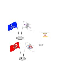 Resim Tekli Masa Bayrak Takımı 