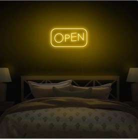 Resim Open Yazılı Neon Tabela Kırmızı 