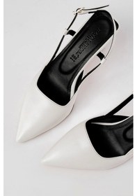 Resim No8 Home St-002 Beyaz Rugan Günlük 7 Cm Topuklu Bayan Ayakkabı Çok Renkli 