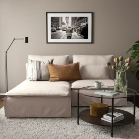 Resim IKEA Beyaz Ferah Kanepe - Uzanma Koltuklu 2'li Kanepe 