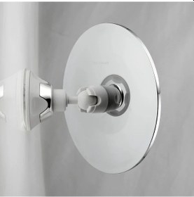 Resim Willowhaven Silvery Gümüş Kaplama Buharlanma Önleyici Banyo Aynası 360 Derece Döner Emme Kupası Gümüş 