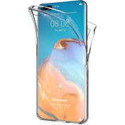 Resim Huawei P40 Pro Kılıf 6 Tarafı Tam Full Koruma 360 Clear Soft Şeffaf Microsonic