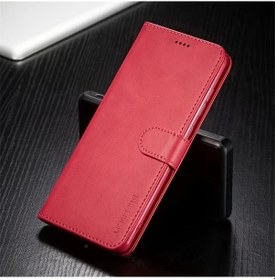 Resim Chenkestoreone Samsung S22 Ultra Pu Deri Manyetik Cüzdan Kılıf Kartlık Rose Red 