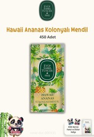 Resim Eyüp Sabri Tuncer 3 Paket Hawaii Ananas Kolonyalı Mendil 150'li ve ROSIE 