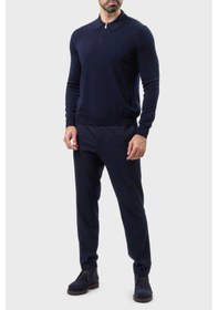 Resim Gran Sasso Erkek Polo Yaka Kazak 55125 14290 598 Lacivert Lacivert 