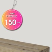 Resim Loolpi Home - Kalın Duvar Rafı Doğal Ahşap Dekoratif Çok Amaçlı 150 Cm Uçan Raf 