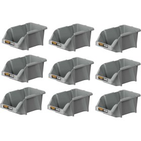Resim Mano Plastik Avadanlık Parça Kutusu 9 Parça Gri 152X245X122 mm 