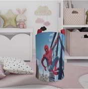 Resim BAMBAŞKA MODA Spiderman Desenli Oyuncak Sepeti Ve Çamaşır Sepeti Bmos-103 