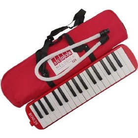 Resim 32 Tuşlu Çantalı Melodika Kırmızı Kırmızı 