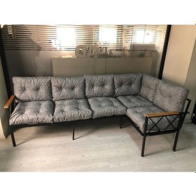 Resim Miami Köşe Koltuk Takımı , 3+2 Balkon-bahçe-kafe-çay Seti-koltuk Takımı-mutfak Köşesi Gri 