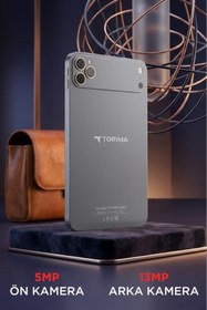 Resim Torima Android Tablet Kalem Klavye Mouse Full Set SIM Kartlı BTK Kayıtlı 10.1 İnç T17 Pro Max Koyu Gri 