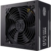 Resim Cooler Master MWE 550W 80+ Aktif PFC 120mm Fanlı PSU (MPE-5501-ACABW-EU) 
