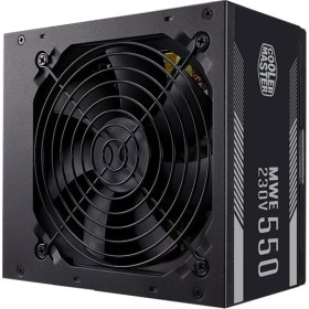 Resim Cooler Master MWE 550W 80+ Aktif PFC 120mm Fanlı PSU (MPE-5501-ACABW-EU) 