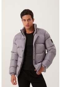 Resim Polo State Erkek Regular Fit Şişme Mont Gri 