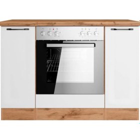 Resim Misya Ankastre Fırın Dolabı-mutfak Dolabı-çok Amaçlı Dolap-2 Kapaklı-beyaz Beyaz 