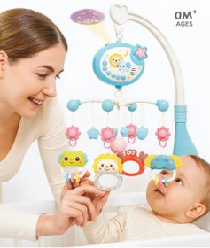 Resim Işıklı Sesli Müzikli Bebek Dönence Beşik Takılan Dönence 