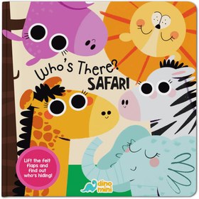 Resim Who's There? - Safari (Keçe Flaplı Kitap - İngilizce) 