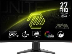 Resim MSI 27 MAG 27C6X 1920x1080 (FHD) 16:9 CURVE 1500R VA 250HZ(OC) 1MS ADAPTIVE-SYNC GAMING MONITOR 