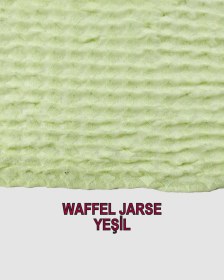 Resim Waffle Jarse Açık Yeşil Renkte Tek En En 90 Cm X Boy 285 Cm -3035 