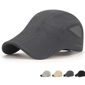 Resim Nefes alabilen Rahat Beret Ayarlanabilir Açık Güneş Şapkası Erkekler için 