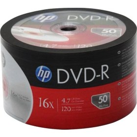 Resim hp dme00070-3 dvd-r 4.7 gb 120 min 16x 50li paket (4767) - emy6563-8155 