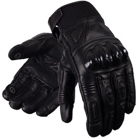 Resim Pd921 Deri Karbon Korumalı Motosiklet Eldiveni Premium, Kaymaz, Dayanıklı 