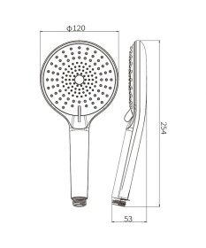Resim Yuen Duş Başlığı 3 Fonksiyonlu Jet Sprey Özellikli Duş Başlığı 1,5 Metre Hortum Ve Tutacak Ile Birlikte Krom 