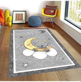 Resim Sevimli Ayıcık Çocuk Odası Halısı Çok Renkli 