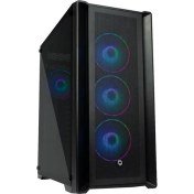 Resim Frısby FC-9445G Dynamıc 850W 80+ Bronze 4X120MM Rgb Fan Mesh USB 3.0 Gamıng Siyah Kasa 