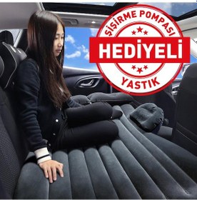 Resim Shibo Araç Şişme Yatak Oto Araba Koltuğu Yatağı (Pompa Hediyeli) 