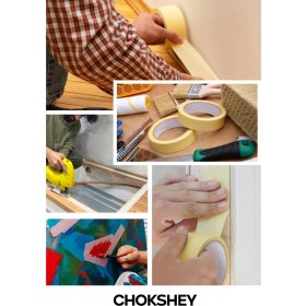 Resim Maskeleme Bandı Bej Krepe Kâğıt Tabanlı Boya Uygulamaları Için Ideal 36MMX20MT - 1 Adet 