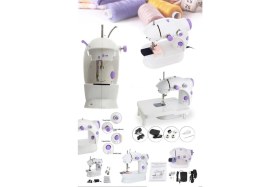 Resim Munico Gürültüsüz Mini Taşınabilir Elektrikli Dikiş Makinesi Evde Seyehatte Işte Pratik Sanat Moda Dikiş 