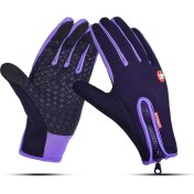 Resim Pengfushop5 Mor Tarzı S Beden Yeni Kalınlaşmak Su Geçirmez Eldivenler Sıcak Kayak Eldivenleri Unisex Dokunmatik Ekran Kış Termal Bisiklet Kayak Açık Motosiklet Eldivenleri Tam Parmak (Yurt Dışından) 