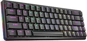 Resim Rampage REBEL Siyah Low Profile RED SWITCH US Layout Rainbow Mekanik Gaming Oyuncu Klavye 