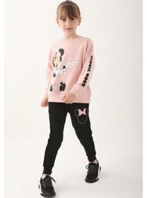 Resim Mınnıe Mouse Kız Çocuk Eşofman Takımı Pudra 