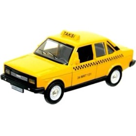 Resim Birlik Oyuncak Çek Bırak Murat 131 Sarı Taksi Metal Oyuncak Araba 