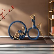 Resim 1 Akıllı Kadın Ve Okuyan Kız Heykeli, Reçine Sanat Figürü Heykeli Süs, Heykel Ev Dekorasyonu, Oturma Odası Yatak Odası Kitaplık TV Dolabı Masa Süsü, Masa Süsü, Sevgililer Günü Hediyesi 