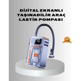 Resim Belle Fusion Bfs Şarjlı Kablosuz Hava Pompası – 150 Psı Basınç, LED Ekran ve 6000MAH Batarya 