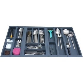 Resim Mutfak, Modüler Kaşıklık Seti, Antrasit, 84 x 48 cm (Enden-Boydan 3,5 cm Kesilebilir) 