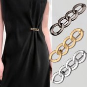 Resim 1 adet/2/3/4/6 adet Çok Yönlü Düğme Kemer Elbise Ceket Kot Moda Alaşımlı Ayarlanabilir Dar Kesim Düğme Çıkarılabilir Düğme Olmayan Düğme Kemer Büyük Boy Değişim Küçük Toka Kaymaz Giysi Etek Cuffing Aracı 