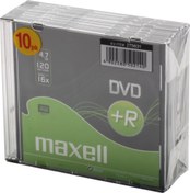 Resim DVD+R 4.7GB 120min 16X İnce Kutulu 10 lu Paket Maxell