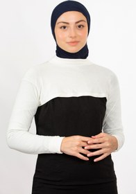 Resim Modamelita Tesettür boyunluklu kolluk bolero crop 