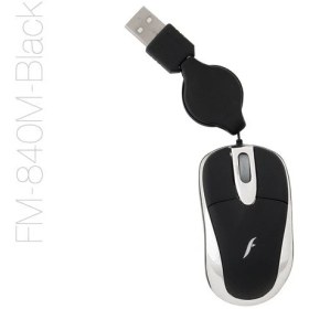 Resim Frisby FM-840M-B Mini Makaralı USB Optik Mouse Siyah 