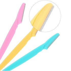 Resim OZCMAX Premium 3'lü Kaş Usturası Paslanmazz Çelik Başlık (Qr) 