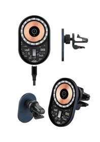 Resim Raycon 15w Manyetik Araç Içi Kablosuz Şarj Standı Ve Telefon Tutu 