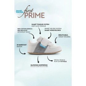 Resim Hopfrög ⁠smart Walker First Prime Super Mat Havalı Gri Barefoot Ilk Adım Bebek Ayakkabı 
