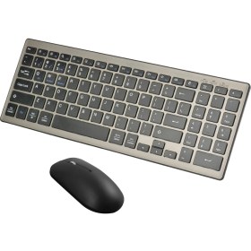 Resim Sunsky 169 2.4g + Bluetooth Çift Modlu Kablosuz Klavye (Siyah) (Yurt Dışından) 